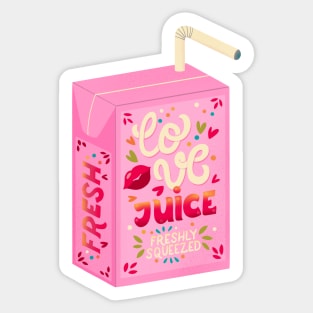 Love Juice Box Sticker